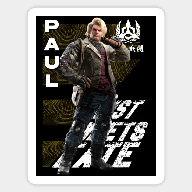 Paul (Tekken 8) Sticker by wenderinf